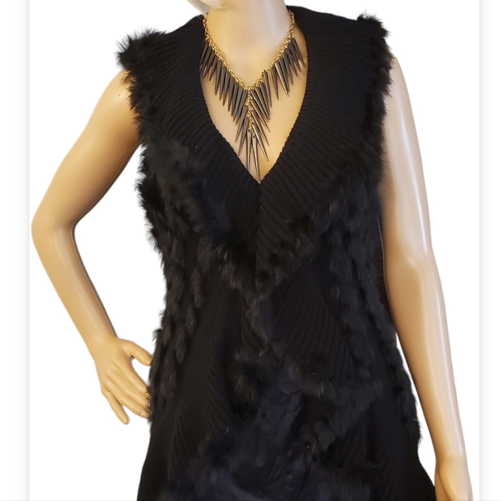 Beulah Faux Fur Vest sz M/L